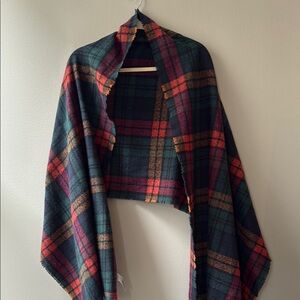 Old Navy plaid scarf bold tones